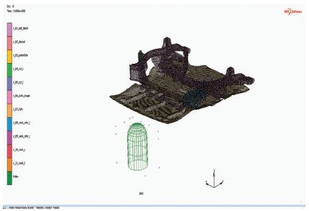 用Adams-Marc協(xié)同仿真對(duì)車輛極端負(fù)載狀況進(jìn)行仿真(圖4) 用Adams-Marc協(xié)同仿真對(duì)車輛極端負(fù)載狀況進(jìn)行仿真(圖4)